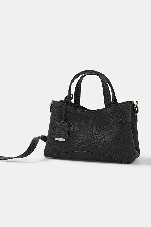 SİYAH MONOGRAM ÇANTA - 5
