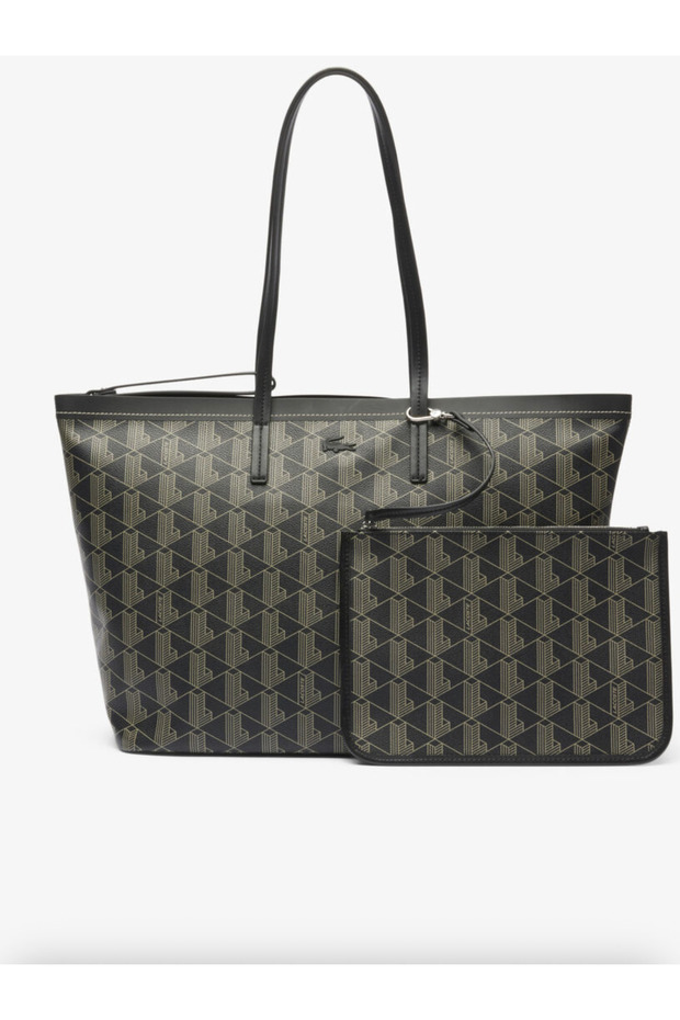 Zely Grained Tote with Pouch - 1