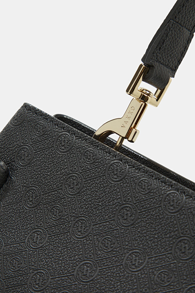 SİYAH MONOGRAM ÇANTA - 5