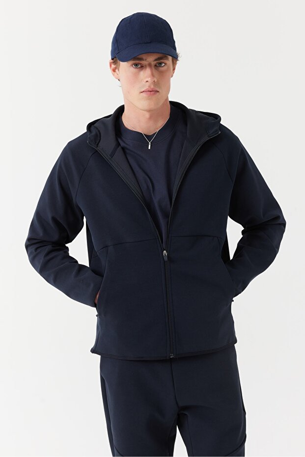 Erkek Kapüşonlu Sweat Üst - 1