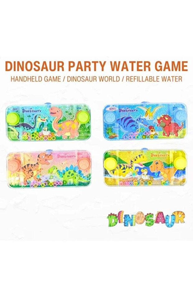 Dinosaur Water Ring Toss Game for Kids (Handheld Water Game, 1 Random Piece)