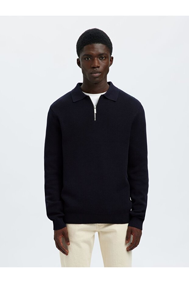 Half-zip Pullover Langarm - 1
