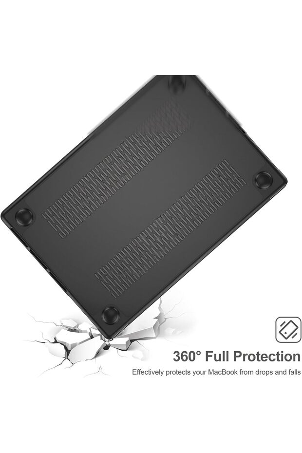 Translucent Hard Shell Case for MacBook Pro 16.2-inch (Black) - 5