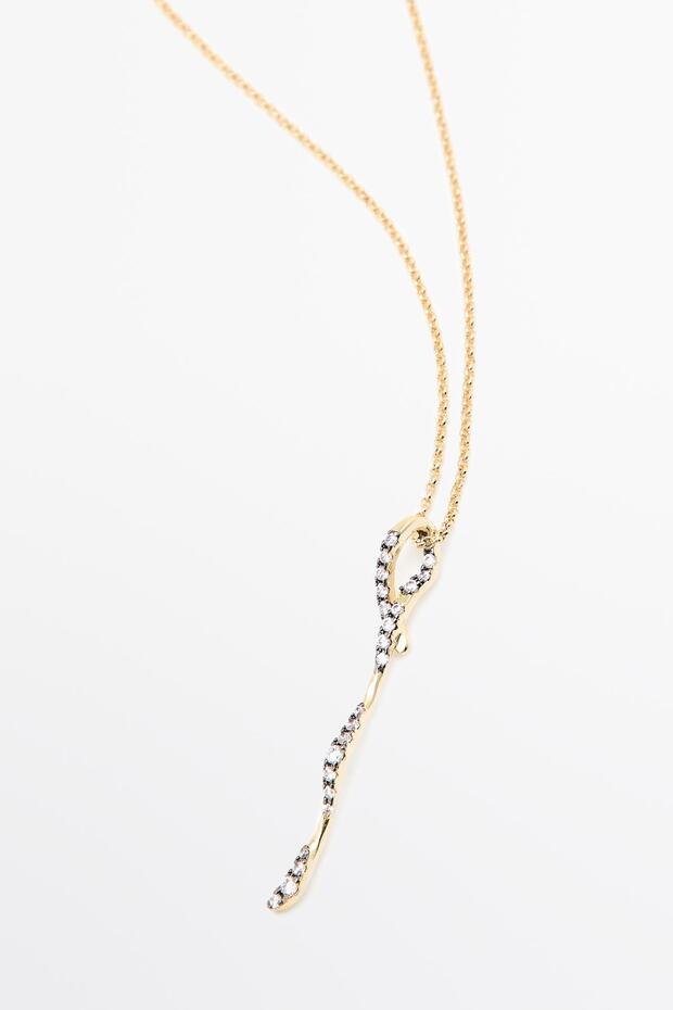 Parlak taşlı kolye - 4