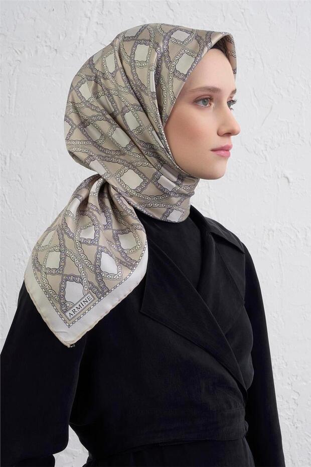 وشاح كلاسيكي منقوش سيفت حرير تويل 9410D 85