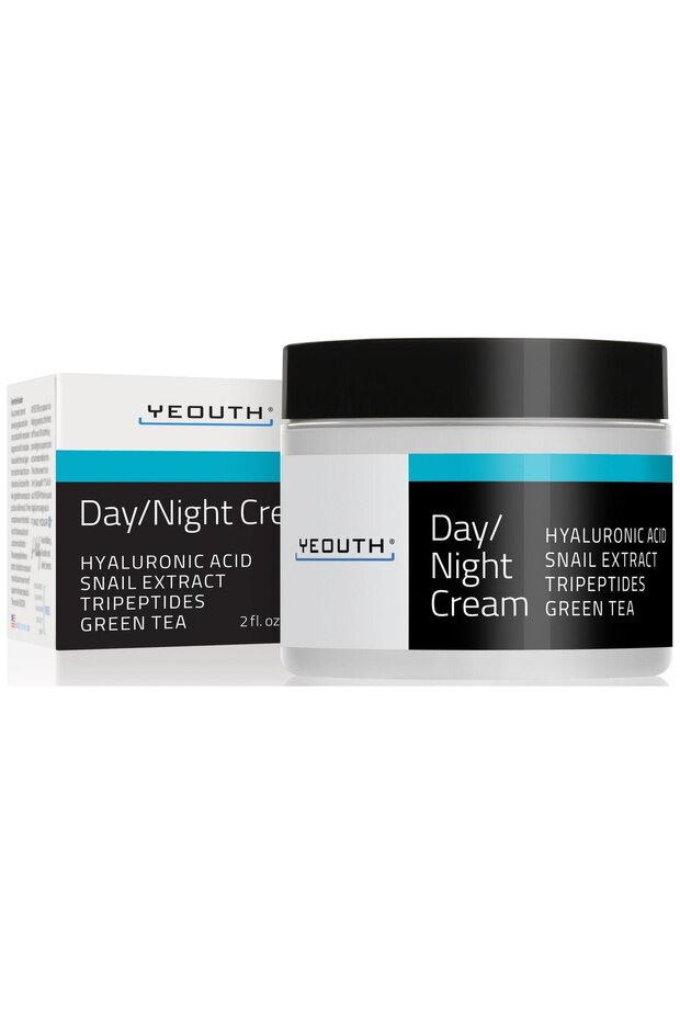 Day & Night Cream With Hyaluronic Acid, Snail Extract, Tripeptides, 2 oz