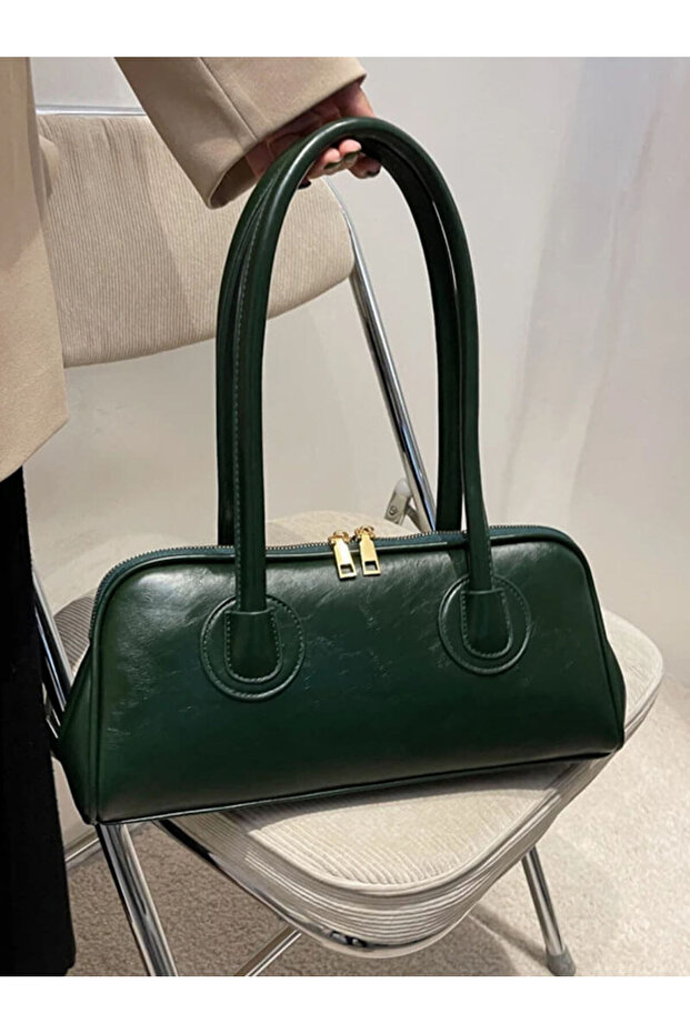 Monra Long Strappy Baguette Model Hand Arm and Shoulder Bag