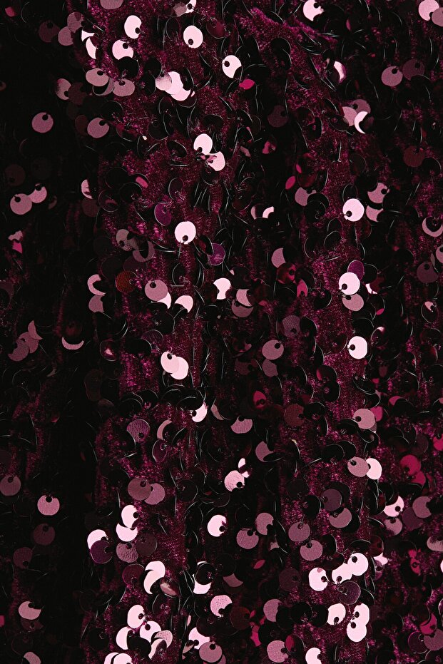 Pullu Mini Elbise - 7