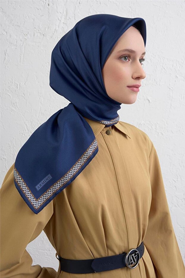 وشاح من الحرير الخالص بنمط طريق الماء 9444D 11
