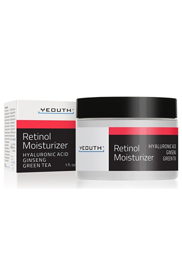 Retinol Moisturizer With Hyaluronic Acid, Ginseng, Green Tea, 1 oz