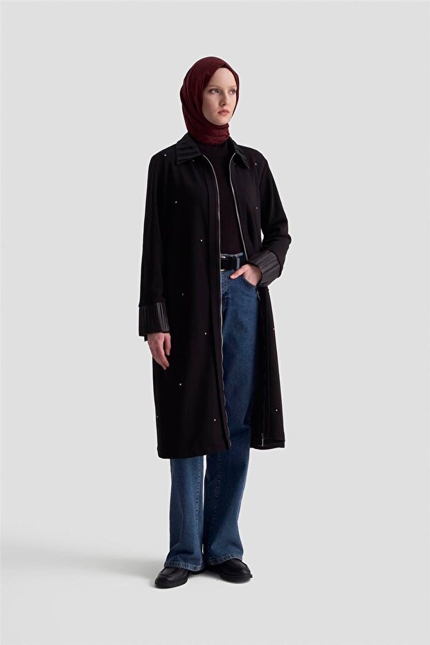 Taşlı Örme Kap 25KD4030 Siyah - 3