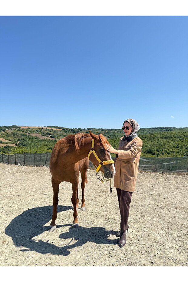 FERMUARLI ÇITÇITLI SÜET KAP - 1