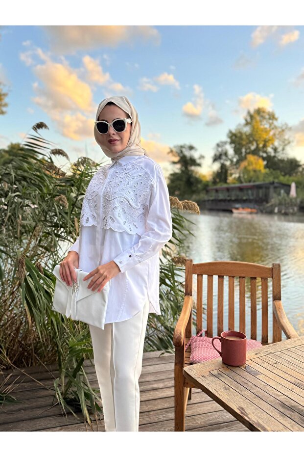 BRODE NAKIŞLI GÖMLEK - 2