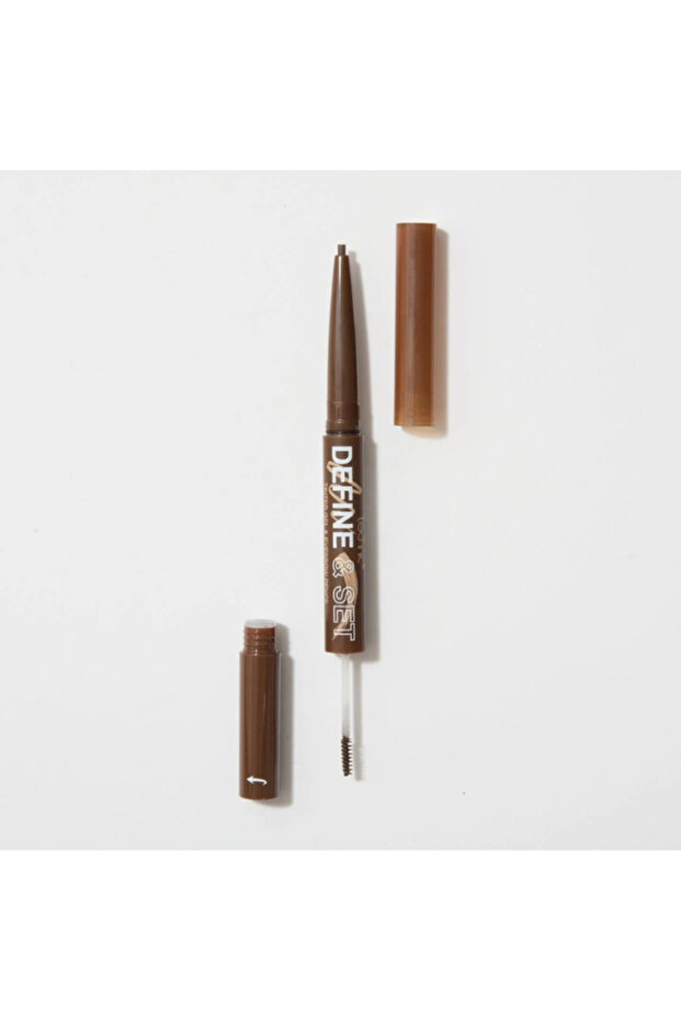 Define and Set 2-in-1 Brow Sculpt – Brunette | Eyebrow Definer & Setting Gel - 2