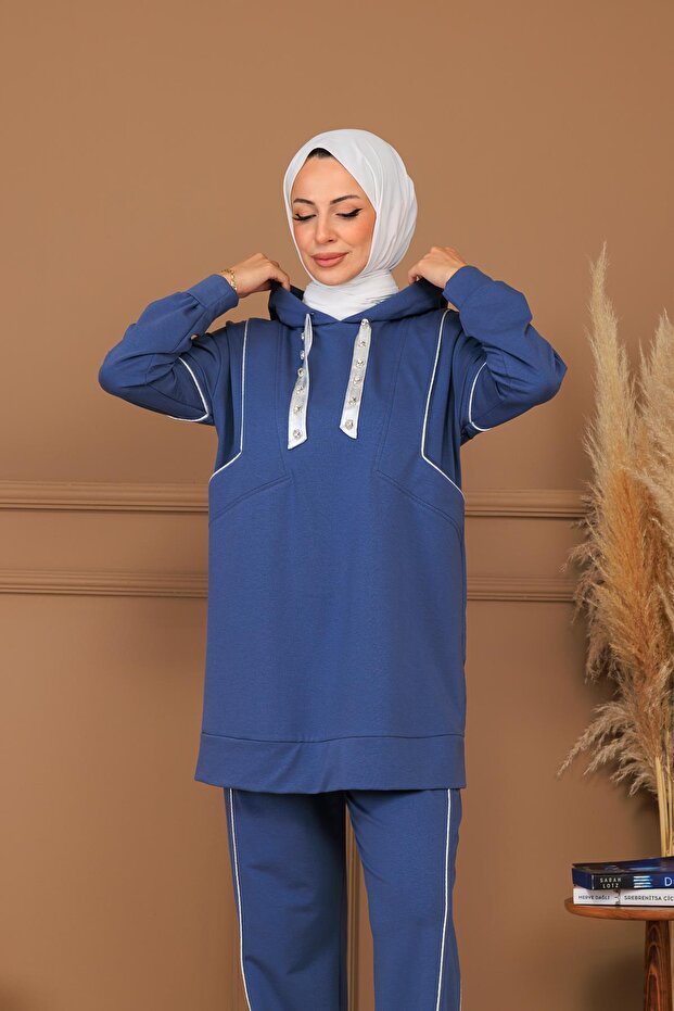 BAĞCIĞI TAŞLI KAPÜŞONLU TAKIM - 6