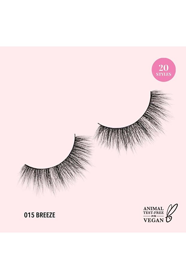 3 D Effect Bionic Vegan Faux Mink Lashes (015, Breeze)