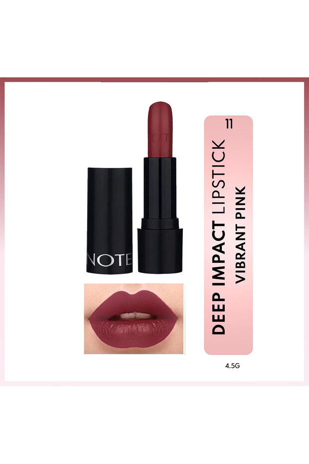 Note Deep Impact Lipstick-Yarı Parlak Ruj - 1