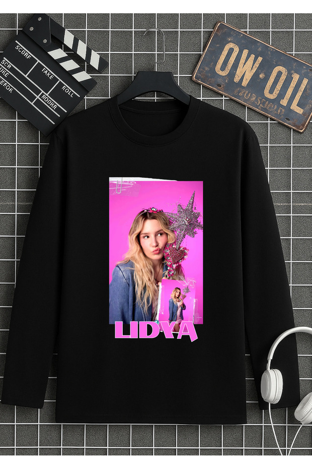 Manifest Grup Li̇dya, Mi̇na, Zoktay, Esi̇n, Hi̇lal, Sueda Solo Black Long Sleeve T-Shirt Model-1