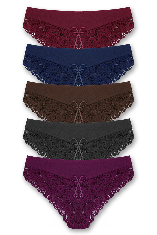 Lace Cotton Waist Women's Briefs