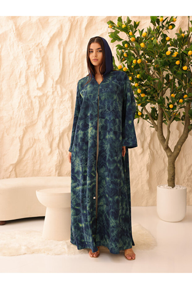 عباية فاخرة من الزمرد السماوي - 1