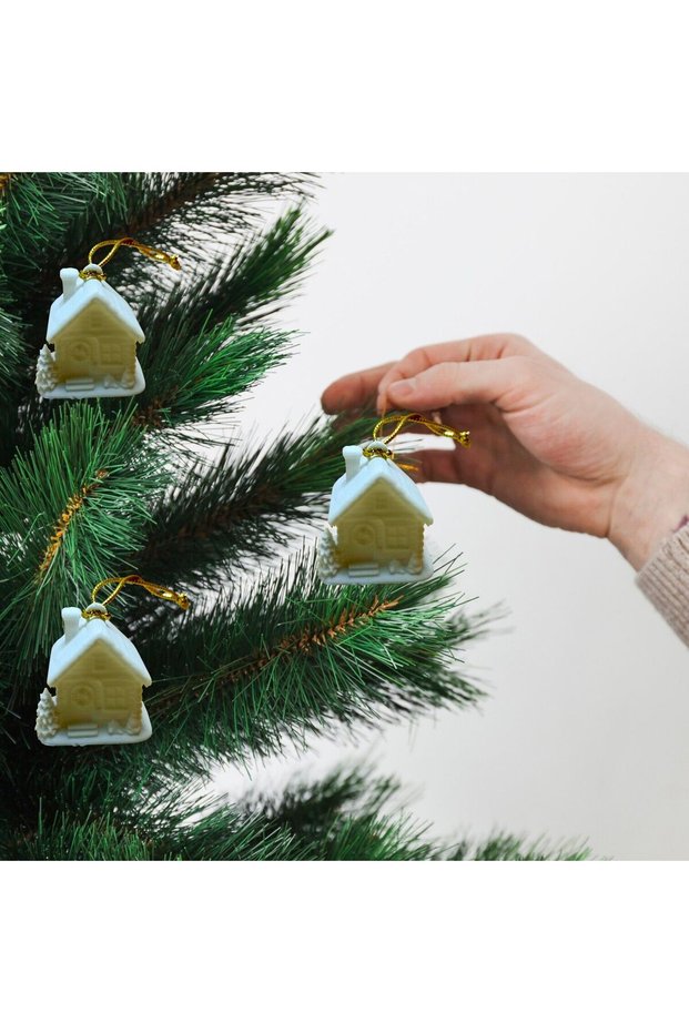 Christmas House Pine Tree-Pine Tree Ornament Set of 3