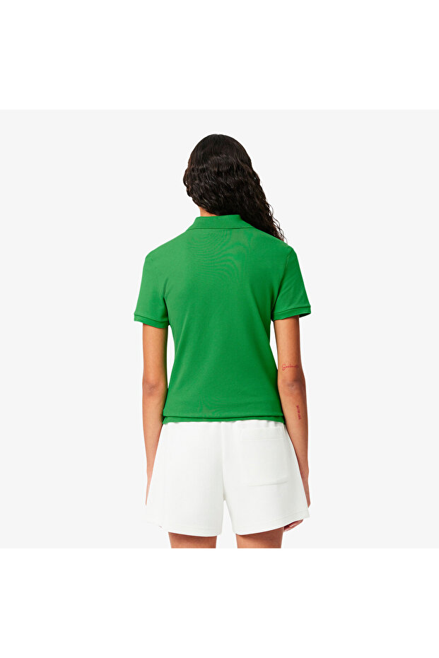 L.12.D Kadın Slim Fit Yeşil Polo - 3