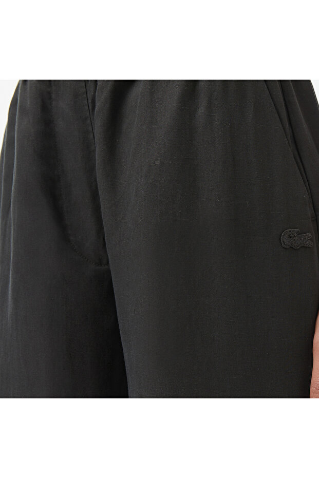 Kadın Relaxed Fit Siyah Pantolon - 7