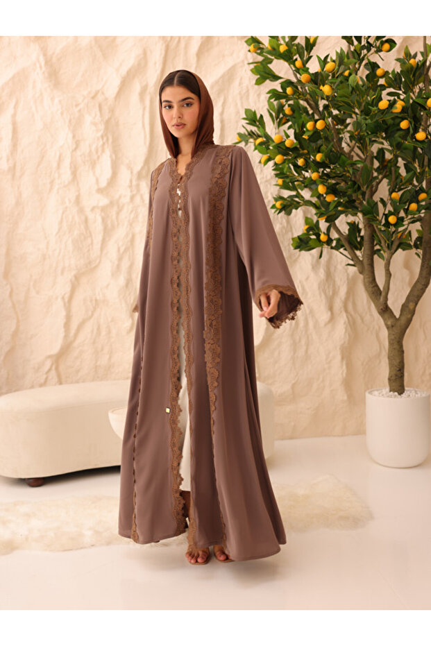 Mahogany Lace Abaya