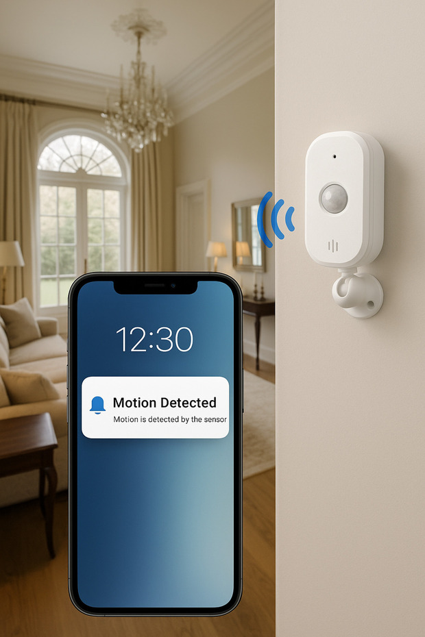 حساس حركة PIR Wi-Fi يعمل على منصة Tuya Smart