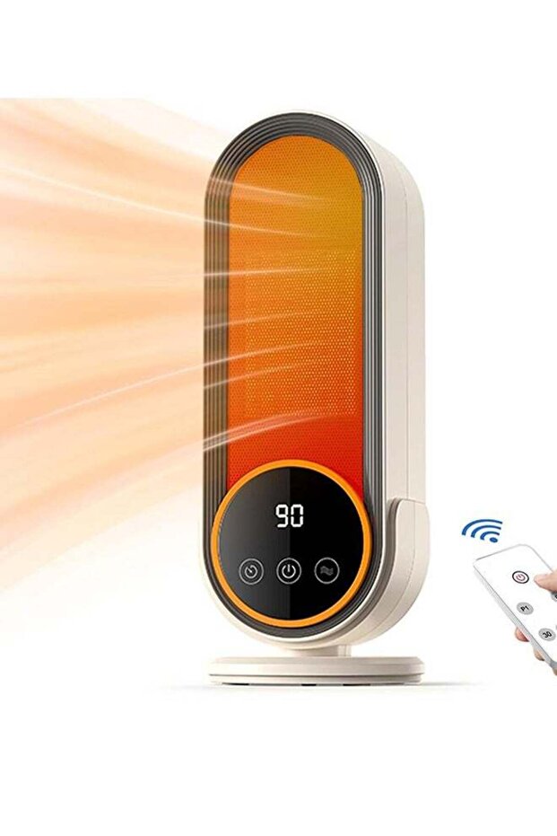 1200W PTC Ceramic Space Heater with Remote & Adjustable Thermostat