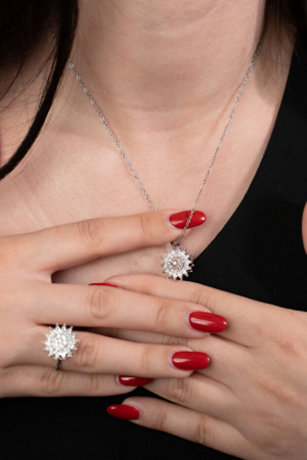 Silver Mini Set (Necklace, Ring) - 2