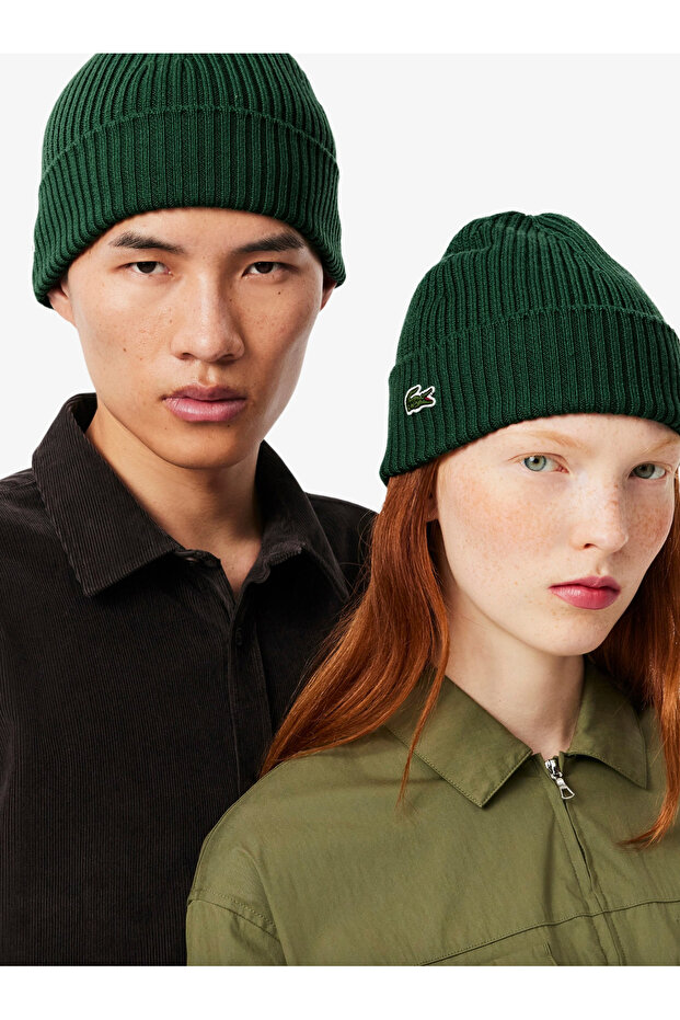 Rib Knit Brushed Wool Beanie - 2