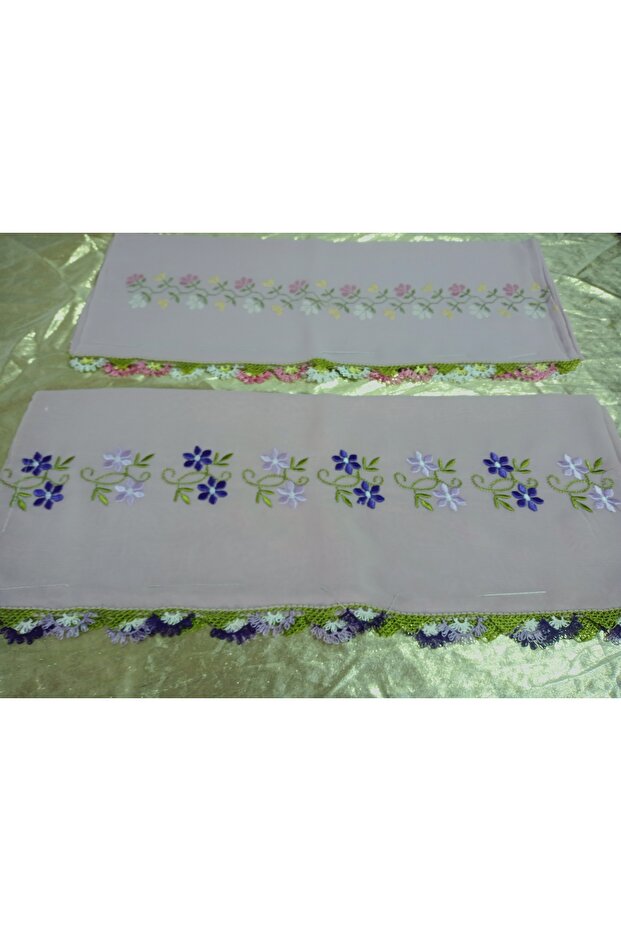 Handmade Embroidery Embroidered Needle Embroidered Prayer Cover Dowry Holder Mevlit Hijab Crepe Fabric 145X75 cm