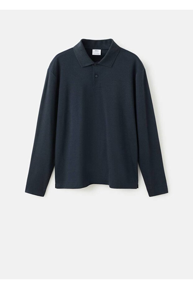 Regular kesim triko polo kazak - 3