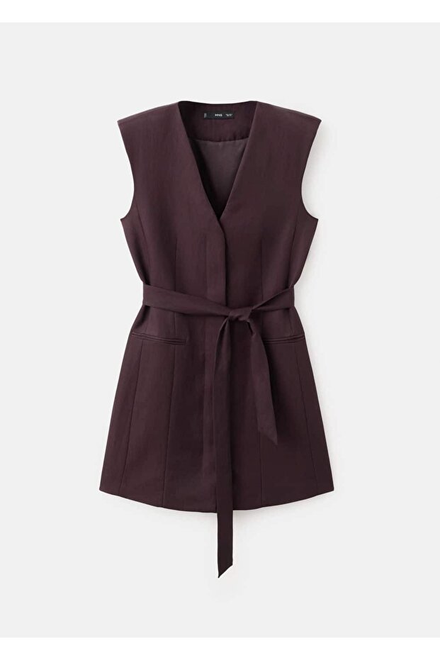 Kemerli liyosel elbise - 3