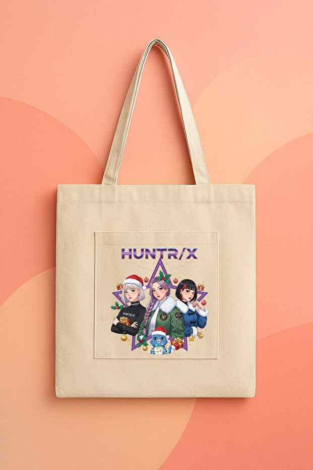 Kpop Demon Hunters Zoey,Rumi,Mira Custom Designed Printed Canvas Bag, Shoulder Bag 100% Cotton