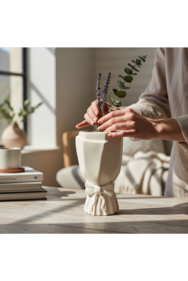 مزهرية على شكل فيونكة - 2