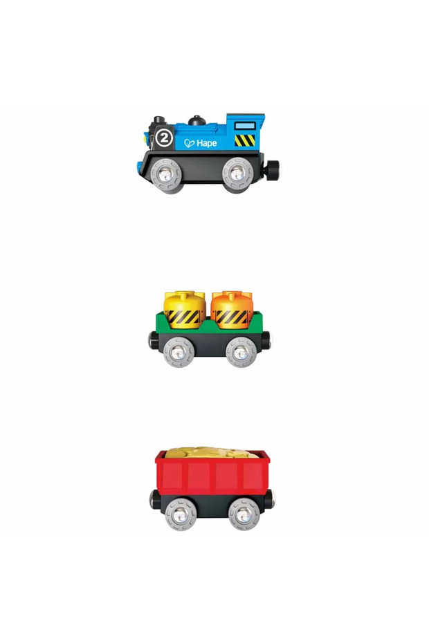 FREIGHT TRAIN WITH TWO WAGONS - 4