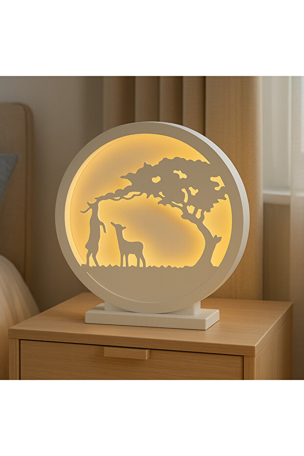 DEKORATİF LEDLİ GEYİK FİGÜRÜ - 3