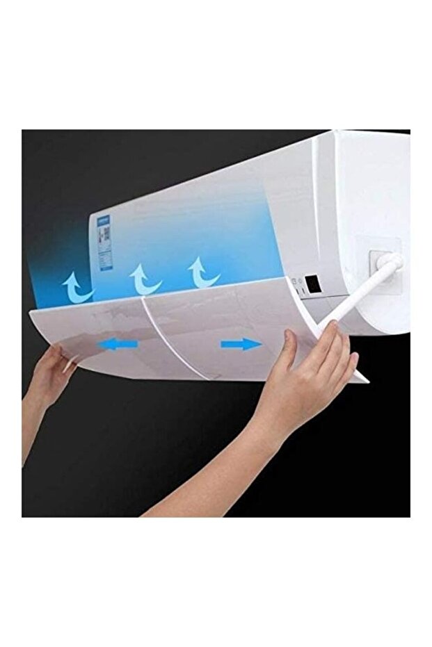 XiuWoo Adjustable Air Conditioner Wind Deflector Anti Direct Blowing Baffle J35 White