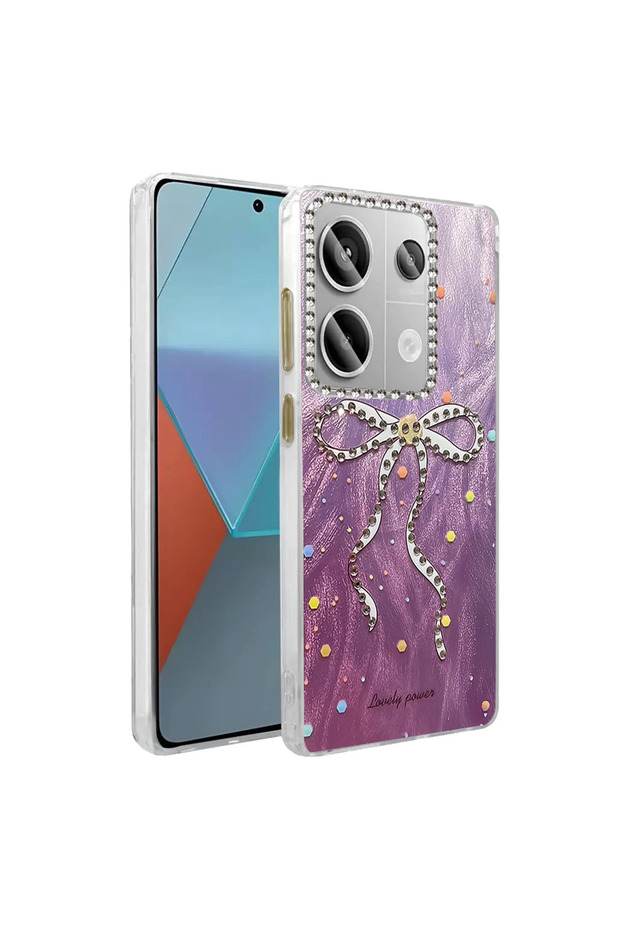 غطاء حماية لهاتف ريدمي نوت 13 4G بنمط شفرة عاكسة - نمط 1 - 1