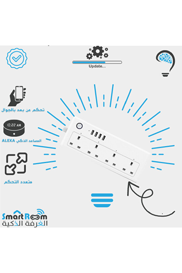 توصيلة كهرباء ذكية تعمل عن بعد