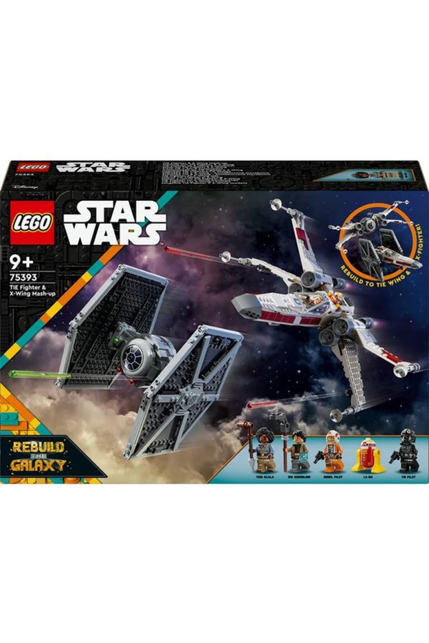 Star Wars: Hybrid Tie Fighter and X-Wing 75393, 9 Years+, 1058 Pieces