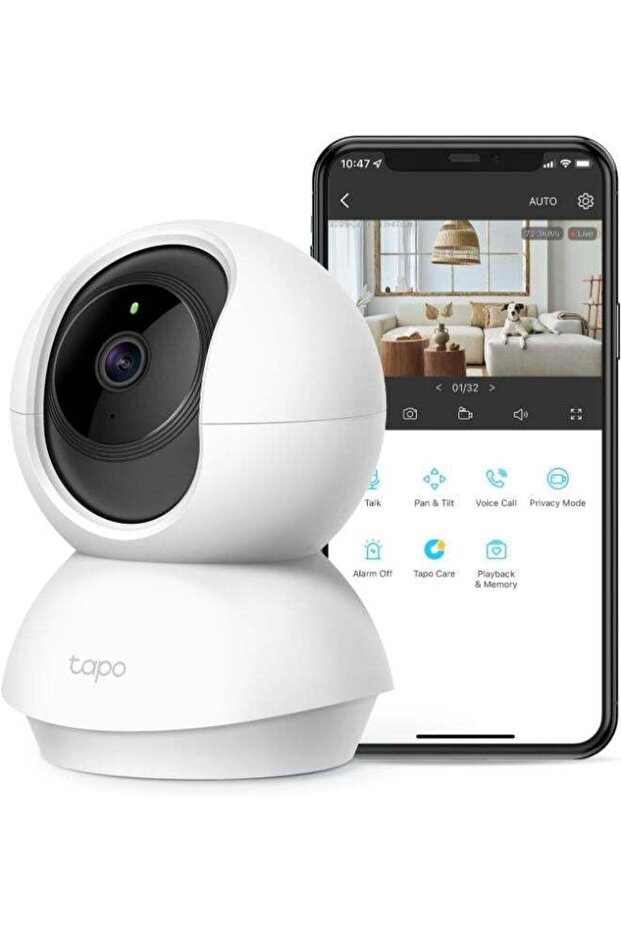 كاميرا C220 اللاسلكية بتقنية IP بدقة 4 ميجابكسل/2K مع خاصية الكشف الذكي بالذكاء الاصطناعي عن الحيوانات والأطفال الباكين