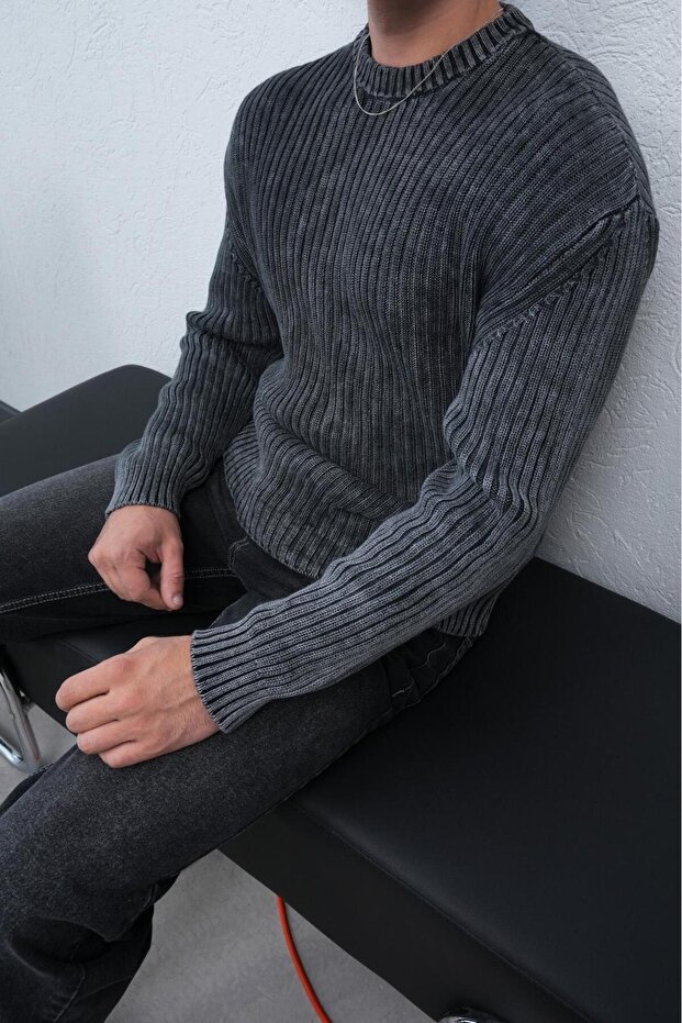 Washed Sweater Sweater - 1