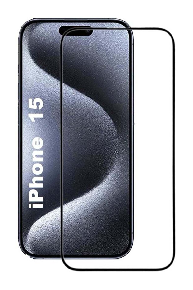 Screen Protector for iPhone 15 - 9H Tempered Glass, Full Glue Edge-to-Edge (Clear)