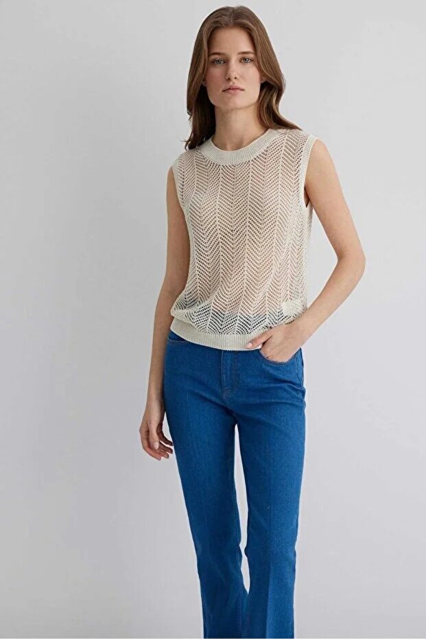 Slim Fit Kolsuz Triko - 3