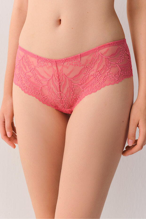 Tender Leaves High Waist Lace Slip Panties