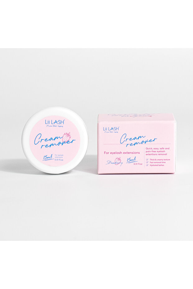 STRAWBERRY CREAM REMOVER 15 ML ÇİLEKLİ İPEK KİRPİK ÇIKARMA - 5
