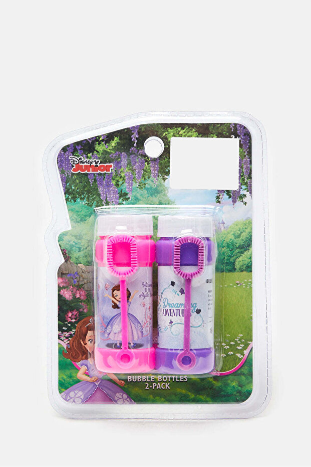 Red And Purple Sofia Bubble Bottle (Pack Of 2)